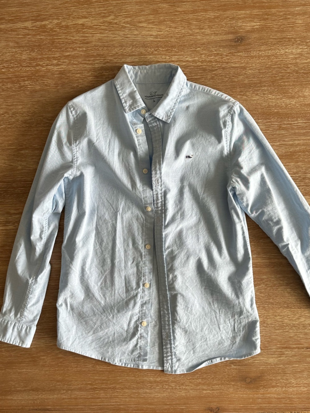 Vineyard Vines Light Blue Boys’ Oxford Button-Down Shirt